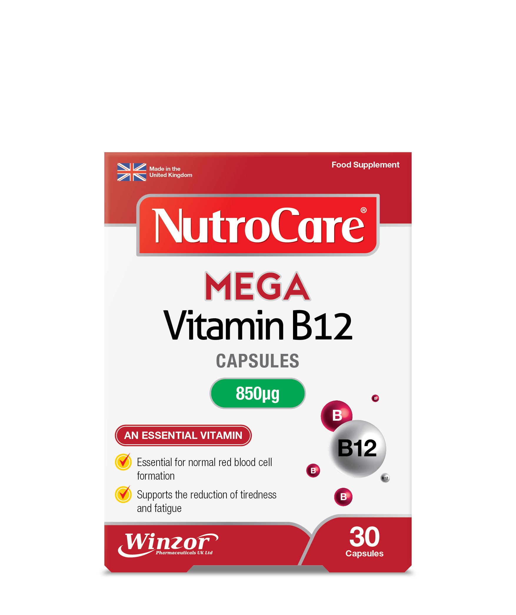NutroCare Mega Vitamin B12 850µg